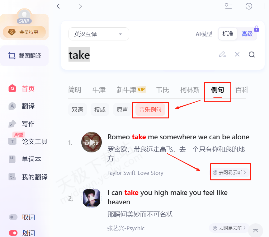 有道翻译词典支持查询捷克语的变格表吗？